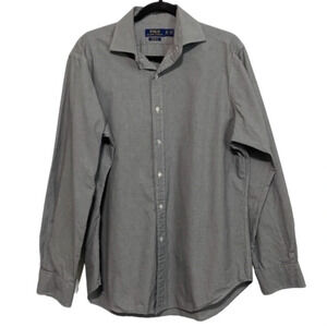 Polo Ralph Lauren Men's Gray Classic Fit Button Down Shirt Size 16 34/35